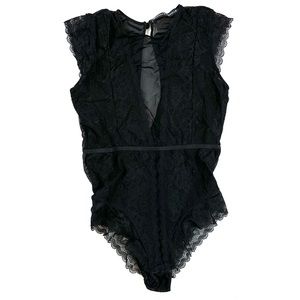 Brandy Melville Size XS Black Lace Bodysuit